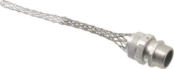 Woodhead Electrical - 15.88 to 19.05mm Capacity, Liquidtight, Straight Strain Relief Cord Grip - 1 NPT Thread, 8-1/2" Long, Aluminum - Industrial Tool & Supply