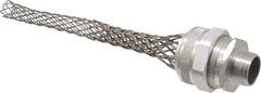 Woodhead Electrical - 25.4 to 28.58mm Capacity, Liquidtight, Straight Strain Relief Cord Grip - 1 NPT Thread, 12-1/4" Long, Aluminum - Industrial Tool & Supply