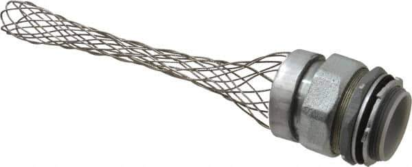 Woodhead Electrical - Liquidtight, Straight Strain Relief Cord Grip - 2 NPT Thread, 7-1/2" Long, Iron & Zinc-plated Steel - Industrial Tool & Supply