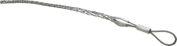 Woodhead Electrical - Flexible Eye, Closed Mesh, Steel Wire Pulling Grip - 12-3/4" Mesh, 1/2 to 0.61" Cable Diam - Industrial Tool & Supply