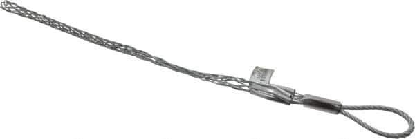 Woodhead Electrical - Flexible Eye, Closed Mesh, Steel Wire Pulling Grip - 14-3/4" Mesh, 3/4 to 0.99" Cable Diam - Industrial Tool & Supply