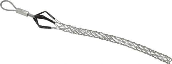 Woodhead Electrical - Flexible Eye, Closed Mesh, Steel Wire Pulling Grip - 7" Mesh, 0.37 to 0.49" Cable Diam - Industrial Tool & Supply