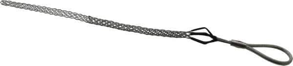 Woodhead Electrical - Flexible Eye, Closed Mesh, Steel Wire Pulling Grip - 12" Mesh, 0.37 to 0.49" Cable Diam - Industrial Tool & Supply