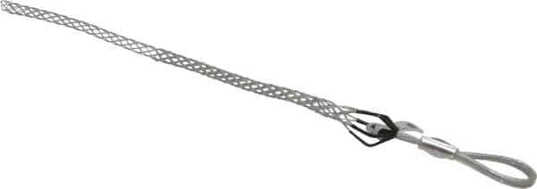 Woodhead Electrical - Flexible Eye, Closed Mesh, Steel Wire Pulling Grip - 14" Mesh, 1/2 to 0.74" Cable Diam - Industrial Tool & Supply