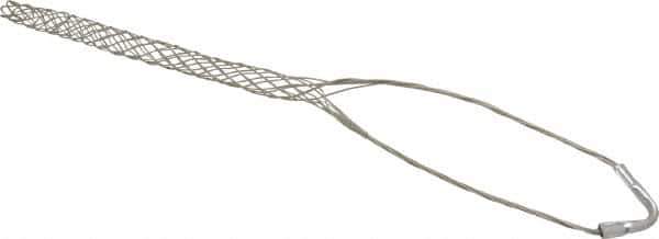 Woodhead Electrical - 1 to 1.24 Inch Cable Diameter, Tinned Bronze, Single Loop Support Grip - 15 Inch Long, 1,680 Lb. Breaking Strength, 15 Inch Mesh Length - Industrial Tool & Supply