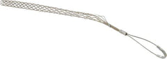 Woodhead Electrical - 3/4 to 0.99 Inch Cable Diameter, Tinned Bronze, Offset Loop Support Grip - 21 Inch Long, 960 Lb. Breaking Strength, 14 Inch Mesh Length - Industrial Tool & Supply