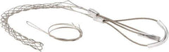 Woodhead Electrical - 1/2 to 0.61 Inch Cable Diameter, Tinned Bronze, Double Loop Support Grip - 18 Inch Long, 770 Lb. Breaking Strength, 11 Inch Mesh Length - Industrial Tool & Supply