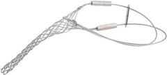Woodhead Electrical - 0.82 to 1 Inch Cable Diameter, Galvanized Steel, Locking Bale and Universal Loop Support Grip - 24-1/2 Inch Long, 1,900 Lb. Breaking Strength, 8-1/2 Inch Mesh Length - Industrial Tool & Supply