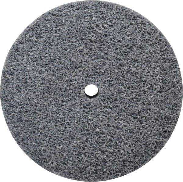 Norton - 3" Diam, 3/4" Face Width, 1/4" Center Hole, Medium Grade, Silicon Carbide Deburring Wheel - Unitized, Medium Density 4 Grade, 8,000 RPM - Industrial Tool & Supply