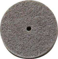 Norton - 3" Diam, 3/4" Face Width, 1/4" Center Hole, Fine Grade, Aluminum Oxide Deburring Wheel - Unitized, Medium Density 4 Grade, 8,000 RPM - Industrial Tool & Supply