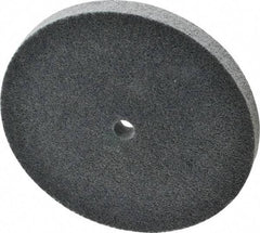 Norton - 6" Diam, 1/2" Face Width, 1/2" Center Hole, Medium Grade, Silicon Carbide Deburring Wheel - Unitized, Medium Density 4 Grade, 4,800 RPM - Industrial Tool & Supply
