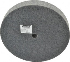 Norton - 6" Diam, 1" Face Width, 1/2" Center Hole, Fine Grade, Silicon Carbide Deburring Wheel - Unitized, Medium Density 4 Grade, 4,800 RPM - Industrial Tool & Supply