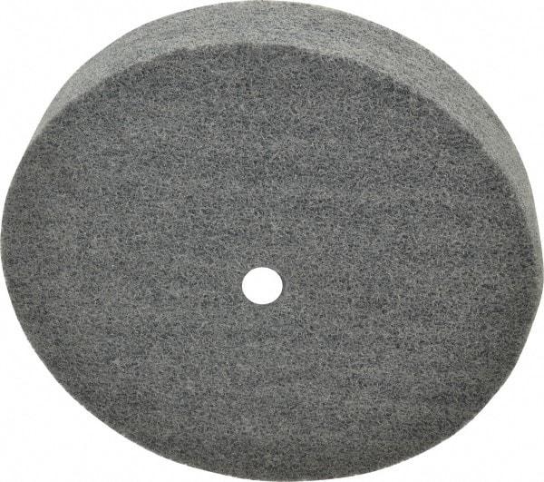 Norton - 6" Diam, 1" Face Width, 1/2" Center Hole, Medium Grade, Silicon Carbide Deburring Wheel - Unitized, Medium Density 4 Grade, 4,800 RPM - Industrial Tool & Supply