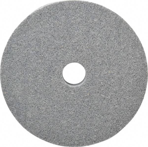 Norton - 6" Diam, 1" Face Width, 1" Center Hole, Fine Grade, Silicon Carbide Deburring Wheel - Unitized, Medium Density 4 Grade, 4,800 RPM - Industrial Tool & Supply
