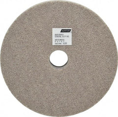 Norton - 6" Diam, 1" Face Width, 1" Center Hole, Fine Grade, Aluminum Oxide Deburring Wheel - Unitized, Medium Density 4 Grade, 4,800 RPM - Industrial Tool & Supply