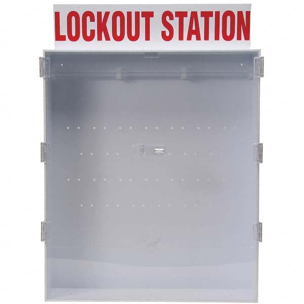 Brady - Empty Polystyrene/Acrylic Lockout Device & Tag Station - Industrial Tool & Supply