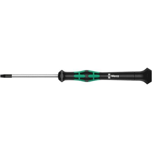 Wera - T2 Torx Driver - 1-37/64" Blade Length, 137mm OAL, Ergonomic Handle - Industrial Tool & Supply