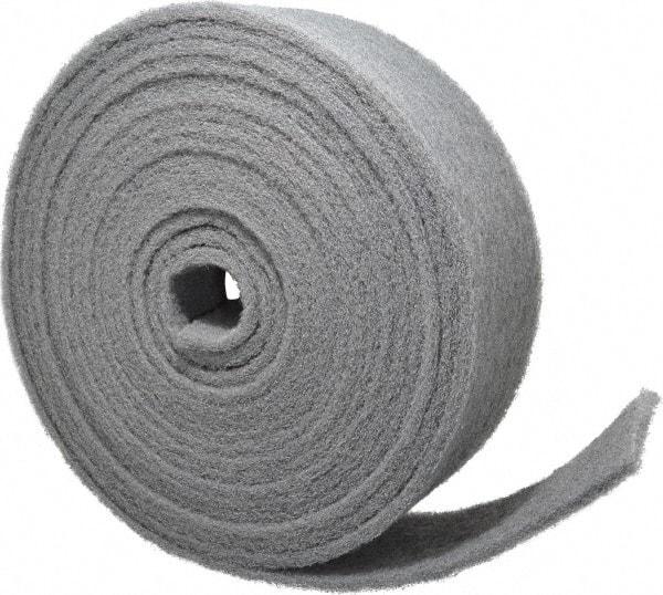 Norton - 30' Long x 4" Wide Nonwoven Roll - Very Fine Grade, Gray, Silicon Carbide - Industrial Tool & Supply
