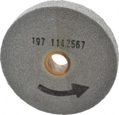 Norton - 6" Diam, 1" Face Width, 1" Center Hole, Medium Grade, Silicon Carbide Deburring Wheel - Convolute, Medium Density 6 Grade, 6,000 RPM - Industrial Tool & Supply