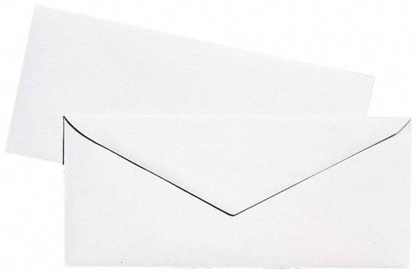UNIVERSAL - 9-1/2" Long x 4-1/8" Wide Gummed Flap Plain White Envelope with Window - 24 Lb Paper Weight - Industrial Tool & Supply