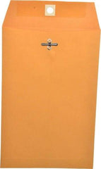 UNIVERSAL - 9" Long x 6" Wide Clasp with Gummed Flap Kraft Envelope - 28 Lb Paper Weight - Industrial Tool & Supply