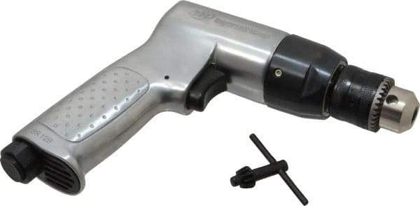Ingersoll-Rand - 3/8" Keyed Chuck - Pistol Grip Handle, 2,000 RPM, 4 CFM, 0.5 hp, 90 psi - Industrial Tool & Supply