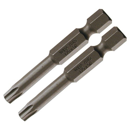 Security Torx Power Bit T20s × 50mm (2 Bit Pack) - Industrial Tool & Supply