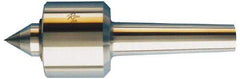 Riten - MT4 Taper Shank, 3-1/16" Head Diam Carbide Tipped Live Center - 5,000 Max RPM, 2-25/32" Head Length, 1-3/8" Point Diam, 1-13/16" Point Len, 1,000 Lb Max Workpc, 7/8" Tip Diam, Standard Point - Industrial Tool & Supply
