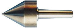 Riten - MT3 Taper Shank, Live Center - 4-1/2" Point Diam, 4-7/16" Point Len, 1,500 Lb Max Workpc, 4-7/8" OAL, Pipe Nose Point - Industrial Tool & Supply