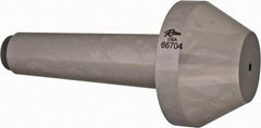 Riten - 2-3/4" Head Diam, Hardened Tool Steel Bull Nose Point Solid Dead Center - 4MT Morse Taper, 2-3/4" Point Diam, 1.077" Point Length, 2-5/64" OAL - Industrial Tool & Supply