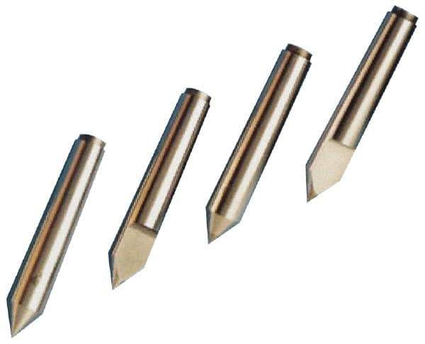 Riten - 2" Head Diam, Hardened Tool Steel Standard Point Solid Dead Center - Jarno 16 Taper, 2" Point Diam, 12" OAL - Industrial Tool & Supply