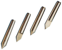 Riten - 3/4" Head Diam, Carbide-Tipped Steel Standard Point Solid Dead Center - Jarno 6 Taper, 3/4" Point Diam, 4-1/2" OAL - Industrial Tool & Supply