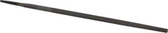 Value Collection - 6" Long, Second Cut, Round American-Pattern File - Double Cut, Tang - Industrial Tool & Supply
