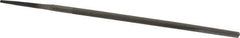 Value Collection - 6" Long, Smooth Cut, Round American-Pattern File - Double Cut, Tang - Industrial Tool & Supply