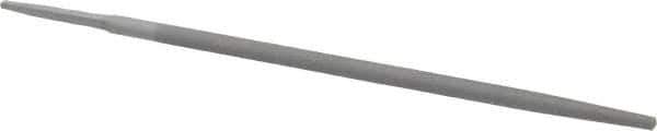 Value Collection - 10" Long, Smooth Cut, Round American-Pattern File - Double Cut, Tang - Industrial Tool & Supply