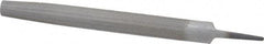 Value Collection - 12" Long, Bastard Cut, Half Round American-Pattern File - Double Cut, 0.3438" Overall Thickness, Tang - Industrial Tool & Supply