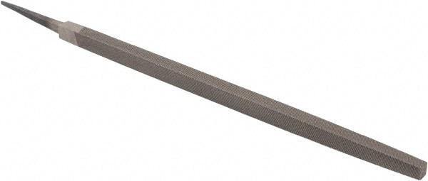 Value Collection - 14" Long, Second Cut, Square American-Pattern File - Double Cut, Tang - Industrial Tool & Supply