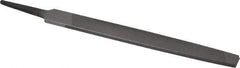 Value Collection - 6" Long, Smooth Cut, Mill American-Pattern File - Single Cut, 7/64" Overall Thickness, Tang - Industrial Tool & Supply