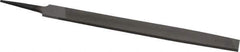 Value Collection - 10" Long, Smooth Cut, Mill American-Pattern File - Single Cut, 11/64" Overall Thickness, Tang - Industrial Tool & Supply