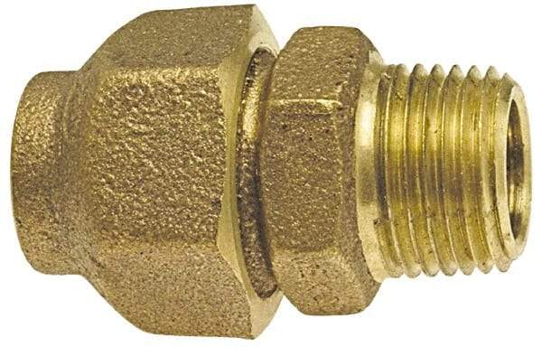 NIBCO - 1/2" Cast Copper Pipe Flared Adapter - FL x M - Industrial Tool & Supply