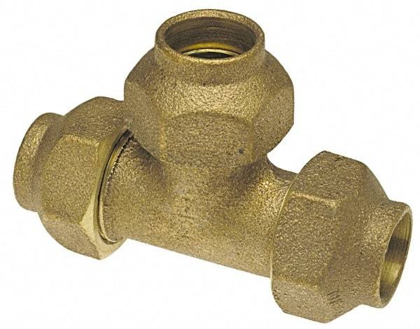 NIBCO - 1/2" Cast Copper Pipe Flared Tee - FL x FL x FL - Industrial Tool & Supply