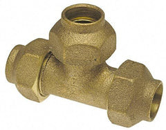 NIBCO - 1/2" Cast Copper Pipe Flared Tee - FL x FL x FL - Industrial Tool & Supply