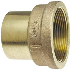 NIBCO - 1 x 3/4" Cast Copper Pipe Adapter - FTG x F, Pressure Fitting - Industrial Tool & Supply