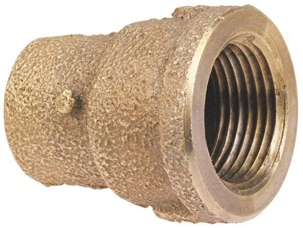 NIBCO - 1-1/2 x 1" Cast Copper Pipe Adapter - C x F, Pressure Fitting - Industrial Tool & Supply