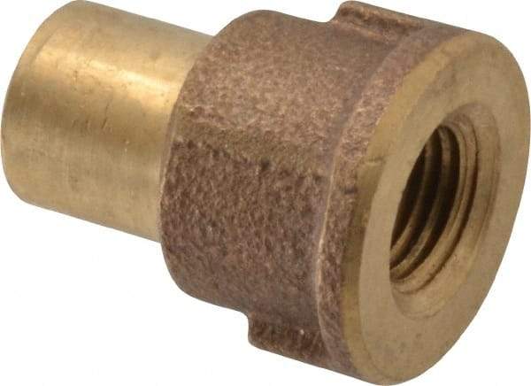 NIBCO - 1/2 x 1/4" Cast Copper Pipe Adapter - FTG x F, Pressure Fitting - Industrial Tool & Supply