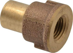NIBCO - 1/2 x 1/4" Cast Copper Pipe Adapter - FTG x F, Pressure Fitting - Industrial Tool & Supply