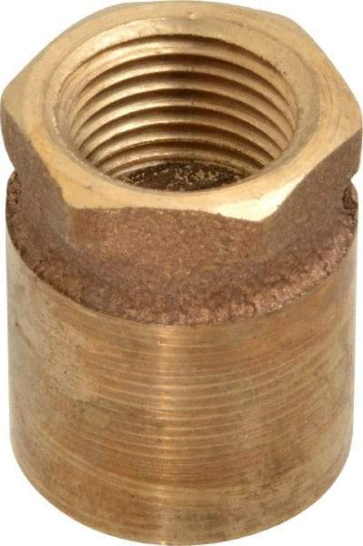 NIBCO - 1 x 1/2" Cast Copper Pipe Adapter - FTG x F, Pressure Fitting - Industrial Tool & Supply