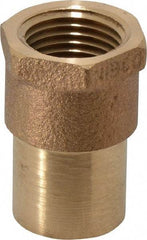 NIBCO - 3/4 x 1/2" Cast Copper Pipe Adapter - FTG x F, Pressure Fitting - Industrial Tool & Supply