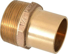 NIBCO - 1-1/2" Cast Copper Pipe Adapter - FTG x M, Pressure Fitting - Industrial Tool & Supply