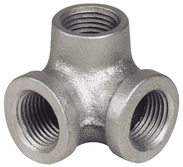 B&K Mueller - Class 150, 3/4" Galvanized Pipe Side Outlet Elbow - Threaded, Malleable Iron - Industrial Tool & Supply